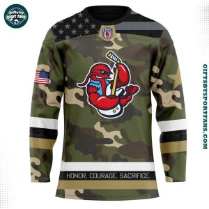 Athens Rock Lobsters Military Night 2025 Camo Hockey Jersey