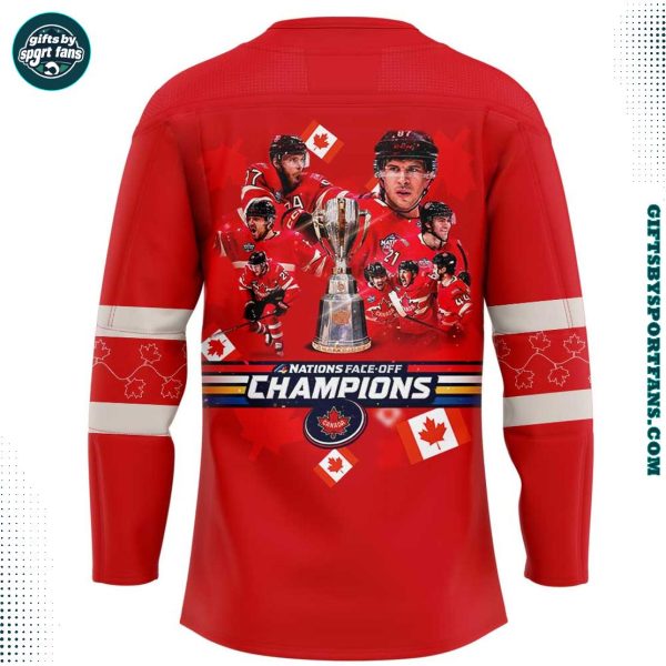 Canada Are 4 Nations Face-off Champions 2025 Hockey Jersey