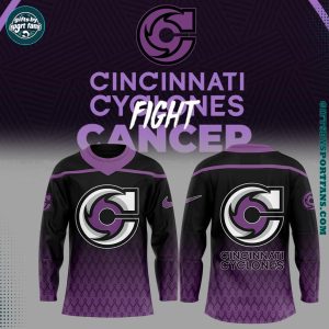 Cincinnati Cyclones Fight Cancer 2025 New Hockey Jersey