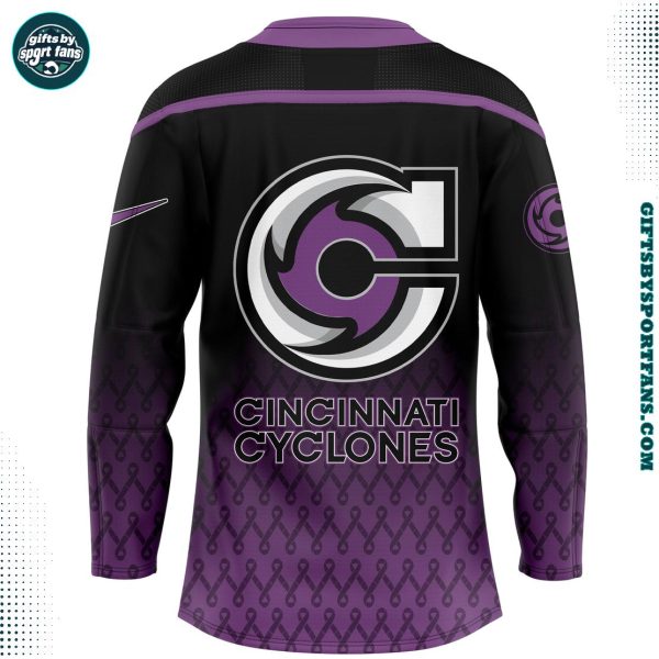 Cincinnati Cyclones Fight Cancer 2025 New Hockey Jersey