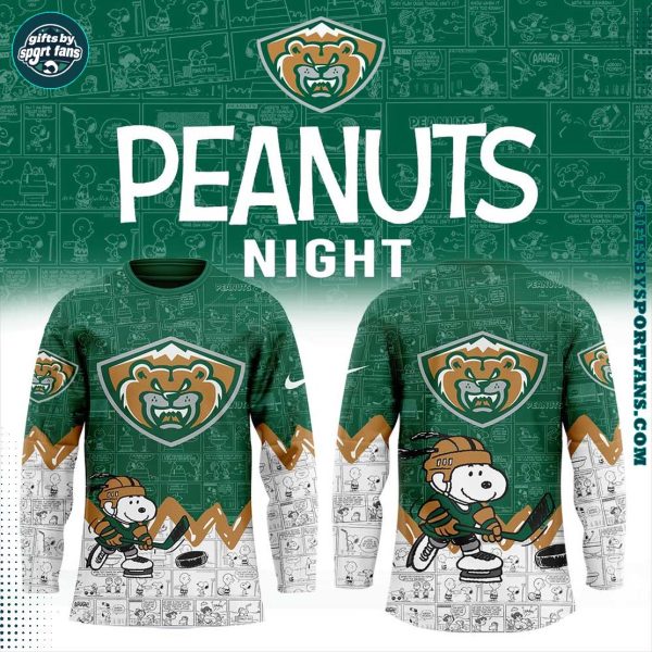 Everett Silvertips 75th Anniversary of Peanuts Limited Edition Hockey Jersey