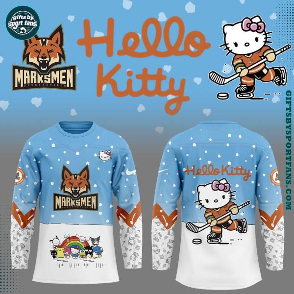 Fayetteville Marksmen x Hello Kitty New Edition 2025 Hockey Jersey