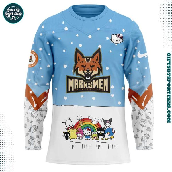 Fayetteville Marksmen x Hello Kitty New Edition 2025 Hockey Jersey