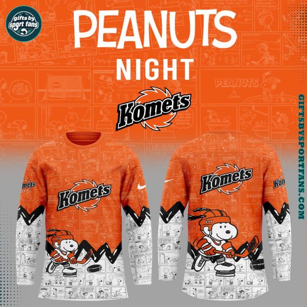 Fort Wayne Komets x Peanuts 2025 New Edition Hockey Jersey