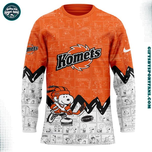 Fort Wayne Komets x Peanuts 2025 New Edition Hockey Jersey