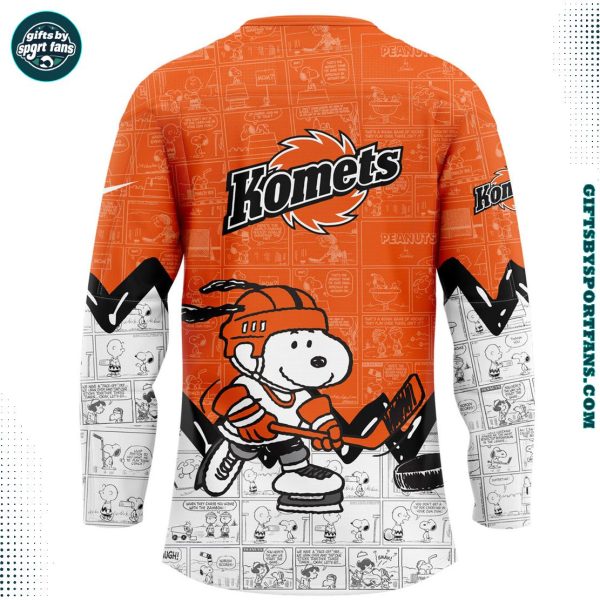 Fort Wayne Komets x Peanuts 2025 New Edition Hockey Jersey