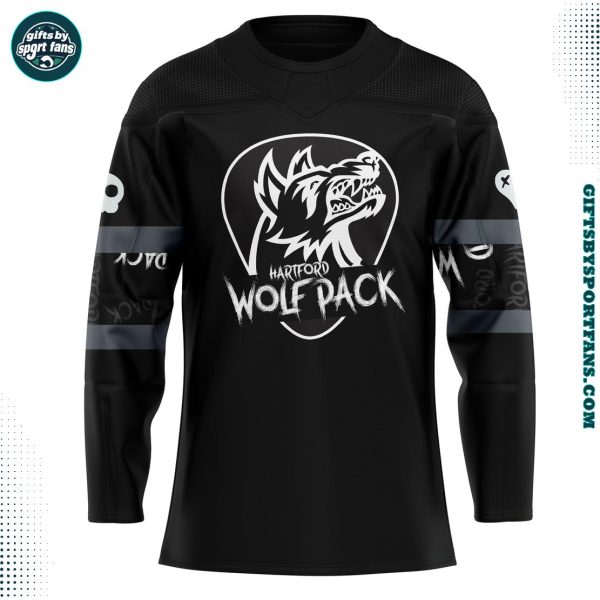 Hartford Wolf Pack Emo Night 2025 Custom Hockey Jersey