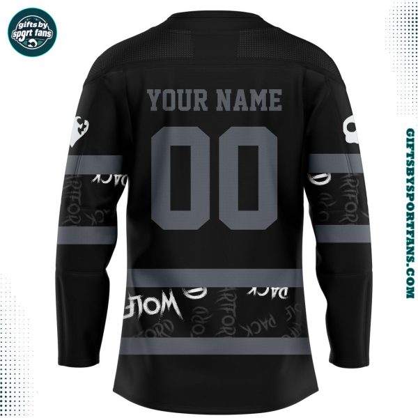 Hartford Wolf Pack Emo Night 2025 Custom Hockey Jersey