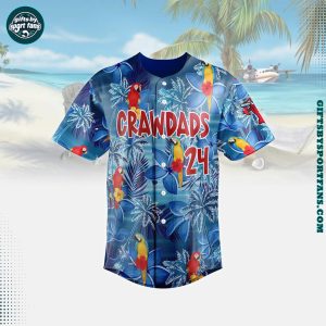 Hickory Crawdads Baseball Club Hawaiian Jersey 2025 Baseball Jersey – Fans Favorites Apparel