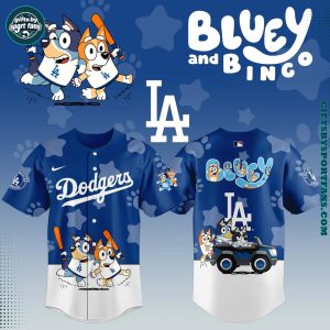 Los Angeles Dodgers Blue and Bin 2025 For Fans Baseball Jersey