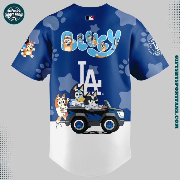 Los Angeles Dodgers Blue and Bin 2025 For Fans Baseball Jersey