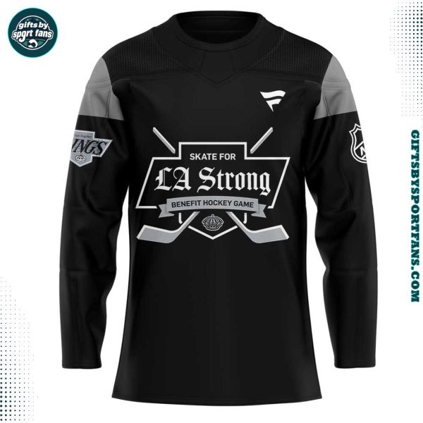 Los Angeles Kings LA Strong Black 2025 Hockey Jersey