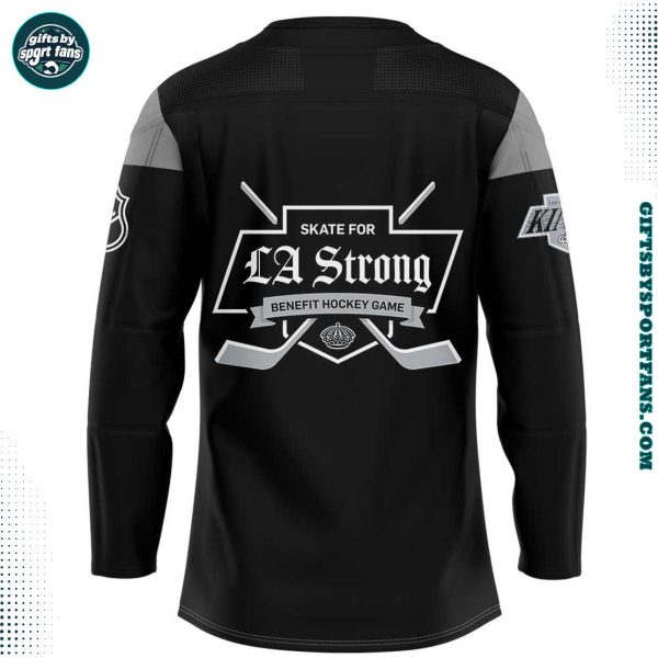 Los Angeles Kings LA Strong Black 2025 Hockey Jersey