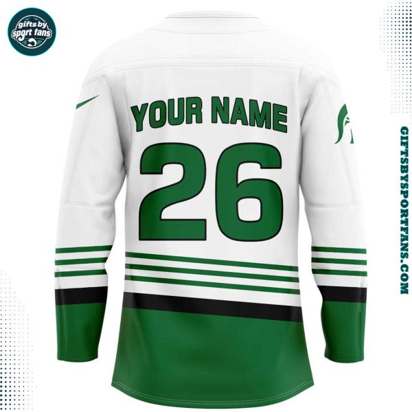 Michigan State Hockey Kelly Greens Uniform Jersey Limited Hockey Jersey