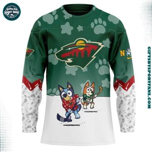 Minnesota Wild Blue and Bin Bew 2025 Hockey Jersey