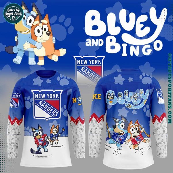 New York Rangers x Blue and Bin 2025 Hockey Jersey