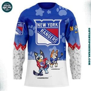 New York Rangers x Blue and Bin 2025 Hockey Jersey