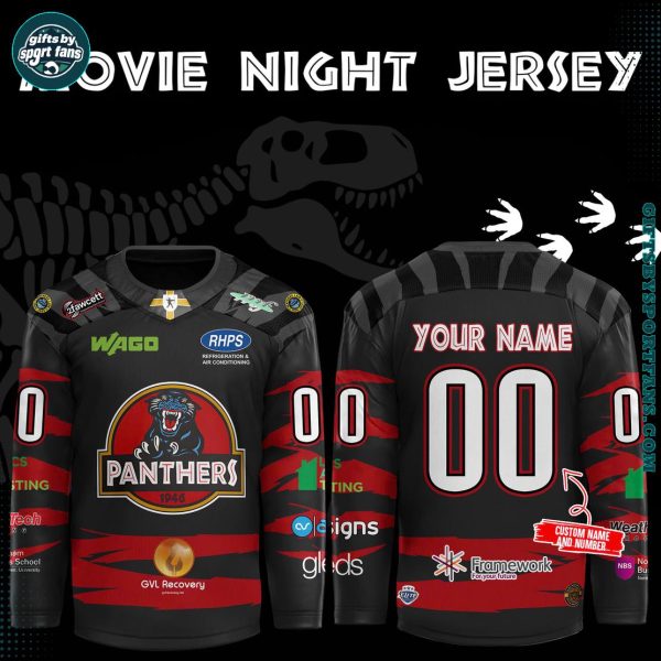 Nottingham Panthers Movie Night Jersey 2025 Hockey Jersey