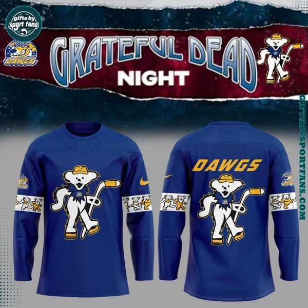 Roanoke Dawgs Grateful Dead Night New Edition 2025 Hockey Jersey