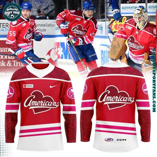 Rochester Americans Red Threads Uniform 2025 For Fans Hockey Jersey