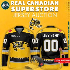 Sarnia Sting Real Canadian Superstore Jersey Auction 2025 Hockey Jersey