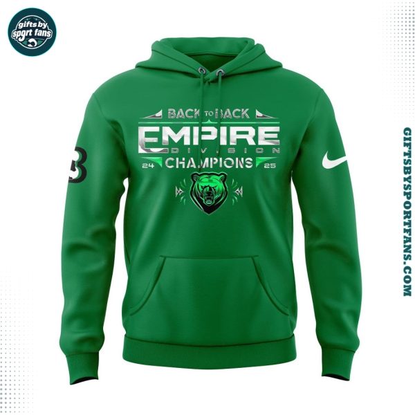 Binghamton Black Bears Empire Division Champions 2025 Hoodie