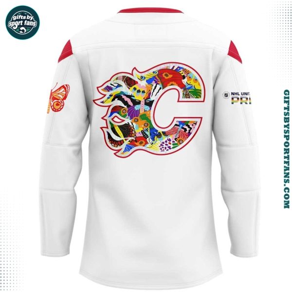 Calgary Flames 2024-25 Pride Night Logo Hockey Jersey