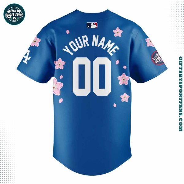 Dodgers x Takashi Murakami World Tour Tokyo 2025 Royal Baseball Jersey