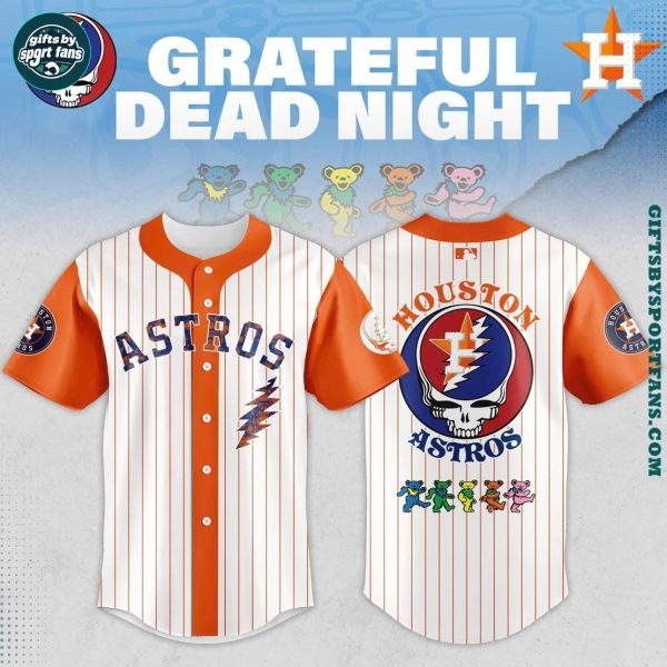 Houston Astros x Grateful Dead 2025 New Baseball Jersey