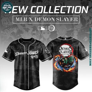 Kamado Tanjirou Demon Slayer x MLB 2025 Baseball Jersey