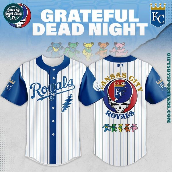 Kansas City Royals x Grateful Dead 2025 Baseball Jersey