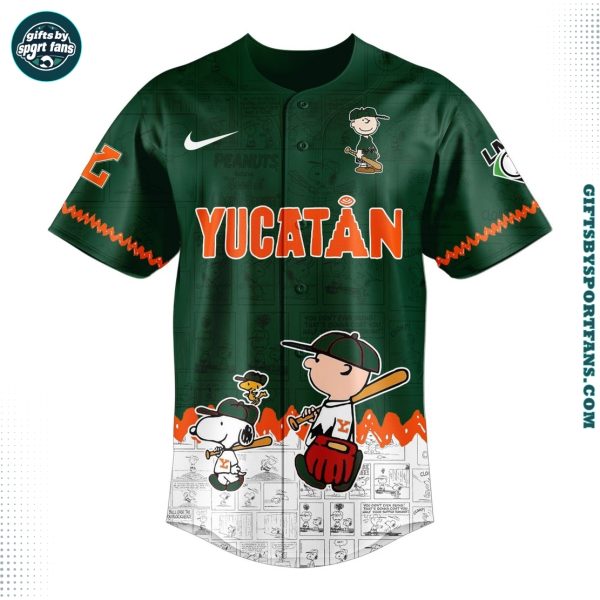 Leones de Yucatan x Peanuts 2025 New Baseball Jersey