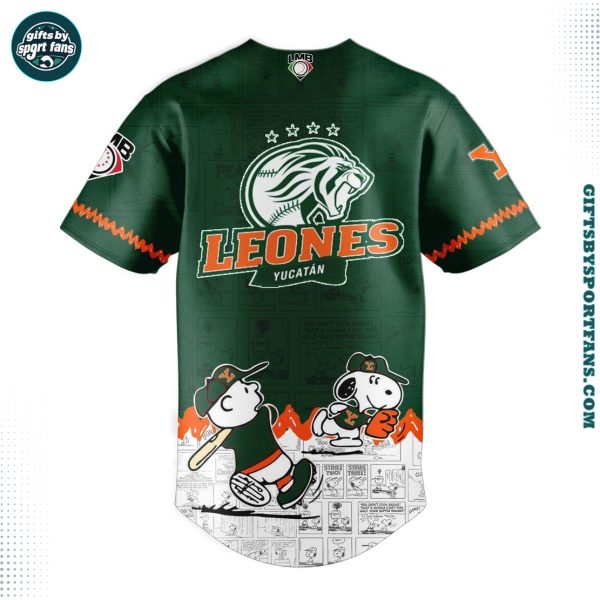 Leones de Yucatan x Peanuts 2025 New Baseball Jersey