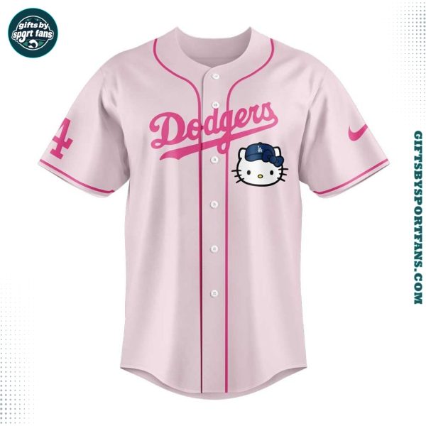 Los Angeles Dodgers x Hello Kitty Night Game 2025 For Fans Jersey