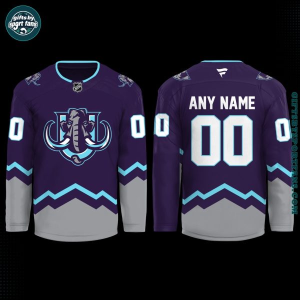 Mammoths New Logo 2025 Purple Custom Limited Hockey Jersey