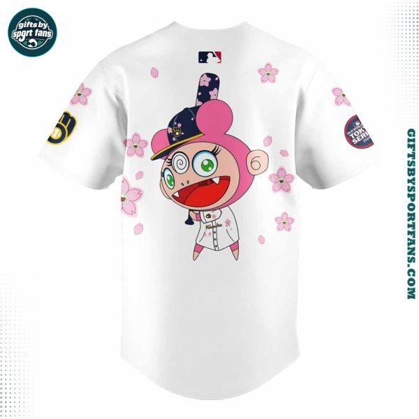 Milwaukee Brewers x Takashi Murakami 2025 World Tour Baseball Jersey