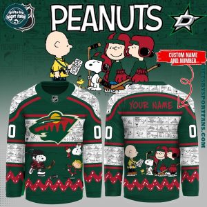 Minnesota Wild x Peanuts 75 Years 2025 Custom Hockey Jersey