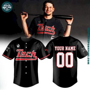 Patrick Mahomes Texas Tech Baseball Strategy Uniform 2025 Jersey