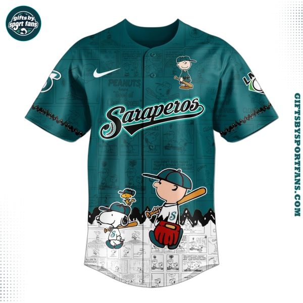 Saraperos de Saltillo x Snoopy 2025 For Fans Baseball Jersey