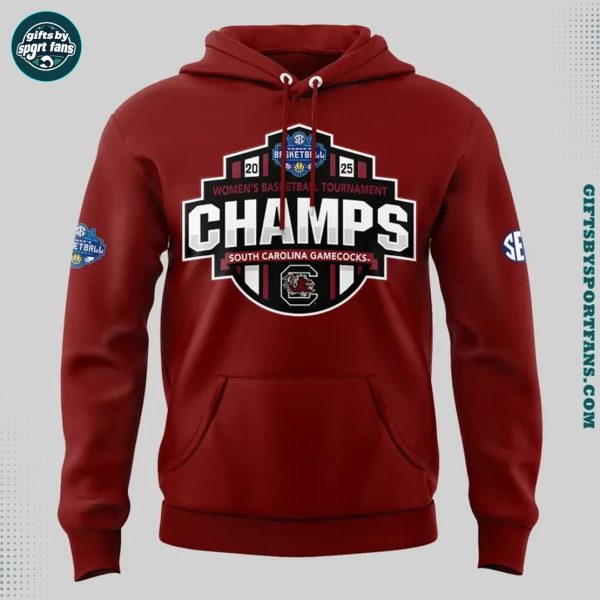 South Carolina Gamecocks 2025 SEC Women Champions 2025 Hoodie