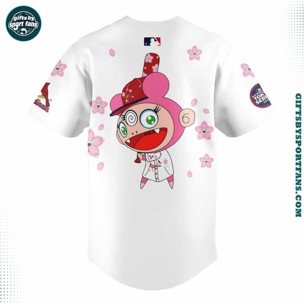 St Louis Cardinals x Takashi Murakami World Tour Tokyo Series 2025 Baseball Jersey