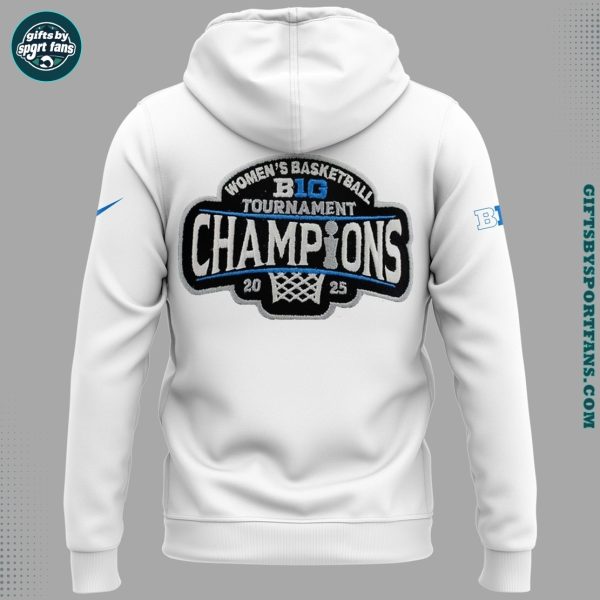 UCLA Bruins 2025 Big Ten Womens Basketball Tournament Champions Hoodie