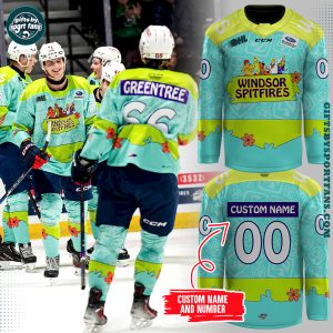 Windsor Spitfires Scooby Dooby Doo 2025 Hockey Jersey