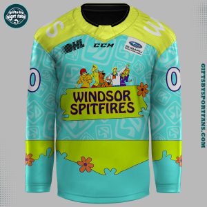 Windsor Spitfires Scooby Dooby Doo 2025 Hockey Jersey