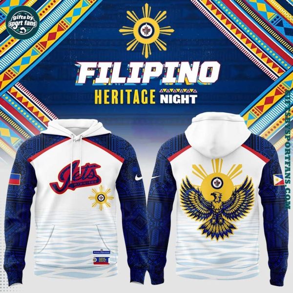 Winnipeg Jets x Filipino Heritage 2025 Hoodie