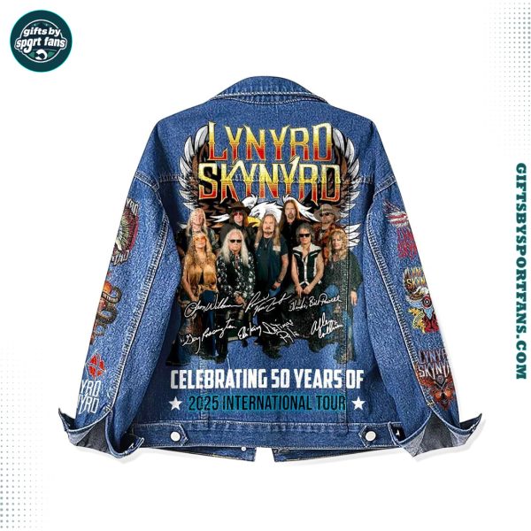 Lynyrd Skynyrd Celebrating 50 Years 2025 International Tour Demin Jacket